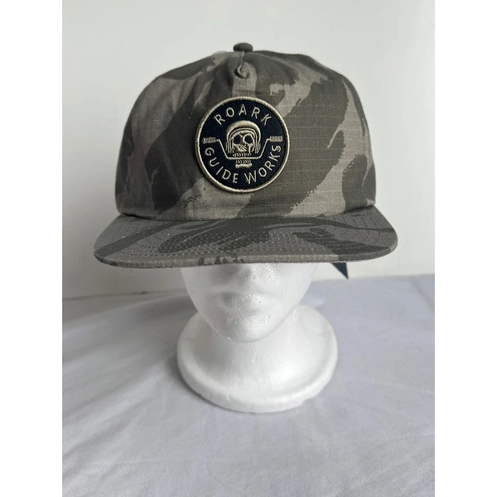 Roark Guidework Unstructured 5 Panel Hat Desert Camo RH597 Mens Strapback Cap